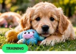 Young puppy outdoors